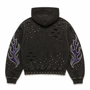 Sweat-shirt à capuche personnalisé en mélange de coton pour hommes, pull décontracté à manches longues, confortable pour le quotidien et le streetwear - Product Image 2