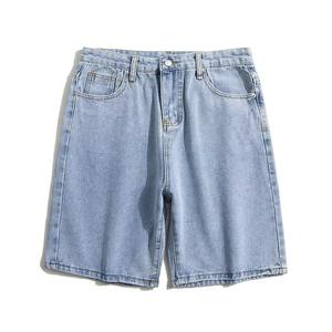 High Quality Custom Men's Canvas Denim <b>Jeans</b> Shorts 100% Cotton Casual Baggy Summer Brown Carpenter <b>Elastic</b> <b>Waist</b> OEM Service - Product Image 3