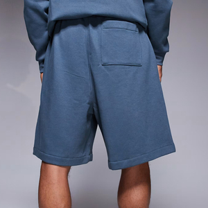 Nouvelle mode, short cargo pour homme en taille plus, logo imprimé en sérigraphie personnalisé, couleur unie, poches latérales surdimensionnées, élastique - Product Image 3