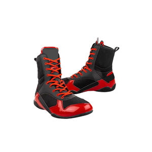 Chaussures de boxe respirantes légères en maille/cuir personnalisables de qualité supérieure, antidérapantes pour le kick boxing MMA - Product Image 6