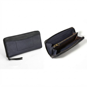 Portefeuille long unisexe à fermeture éclair, haute qualité, fait main, en cuir véritable Castello tanné végétal, inspecté QC, nouvelle collection mode disponible - Product Image 1
