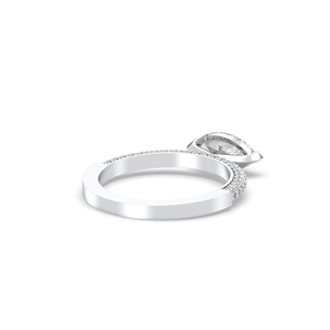 Anillo REYES de Último Diseño en Plata de Ley 925 con Corte Marquesa y Moissanita de 1.36 Quilates para Mujer, Joyería Fina de Lujo con Certificación GRA - Product Image 3