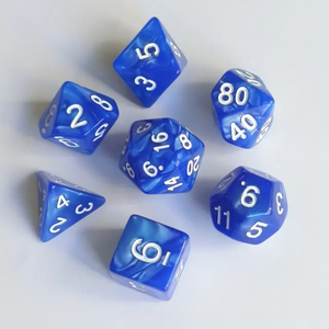 6 Sided <b>Resin</b> <b>Crafts</b> Dice Square Corner Transparent Points Dice - Product Image 2