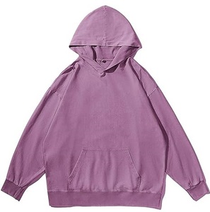 Sudadera con Capucha Lisa Morada de Felpa Francesa con Lavado Ácido, Personalizada, Oversize, Lisa, Estilo Vintage, Lavado Ácido, Hip Hop, Sudadera con Capucha Lavada Ácido - Product Image 1