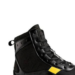 <b>Red</b> High Top Boxing <b>Shoes</b> Breathable Hook and Loop Closure <b>Leather</b> Kickboxing Training <b>Shoes</b> for Adults Unisex Customizable - Product Image 6
