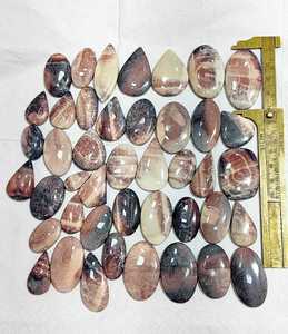 ขายส่งพลอยธรรมชาติ อาเกต โลโดไลต์ ควอตซ์ คาโบชอง พร้อมลวดลายธรรมชาติ สำหรับทำเครื่องประดับแฮนด์เมด MAHNAJ GEMS - Product Image 5