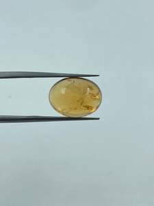 ซิทรีน หินธรรมชาติชนิดกึ่งมีค่า สีน้ำผึ้ง รูปไข่ โปร่งใส สร้อยคอเปลือกหอย จี้แต่งงานสุดอินเทรนด์ - Product Image 6