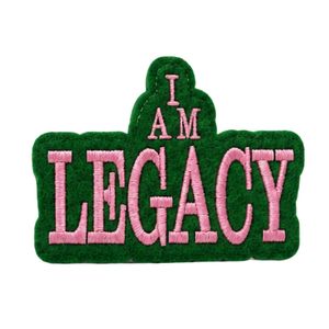 Patch magnétique décoratif brodé en chenille rose et vert, à coudre pour vestes, sweats à capuche, chemises, sacs et accessoires vestimentaires - Product Image 2