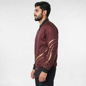 Veste en nylon résistante au vent, hydrofuge, respirante, vêtements de sport d'extérieur avec OEM, coupe-vent décontracté pour homme, léger - Product Image 3