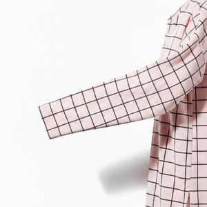 REAC READY INDUSTRY Chemise élégante à rayures roses à manches longues pour femme, 100% coton, tissu jersey respirant décontracté - Product Image 2