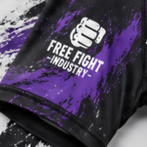 Rashguard unisexe à manches courtes personnalisé OEM, impression par sublimation, séchage rapide, protection UV UPF50+, tissu antibactérien et écologique - Product Image 5