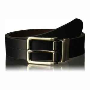 Popular Cow Hide Leather Belts For Men <b>Split</b> Leather <b>Pin</b> Buckles Belt Black Casual Customized Logo Style - Product Image 5