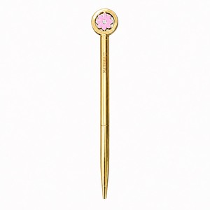 Stylo à bille rotatif en métal Blossom |   Or rose, argent, or |   Stylo rechargeable D1 remplaçable, coffret cadeau de papeterie, stylo fleur - Product Image 1
