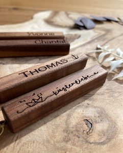 Personalized Wooden Keychain Custom <b>Name</b> Logo Engraved Key Ring Supplier - Product Image 5