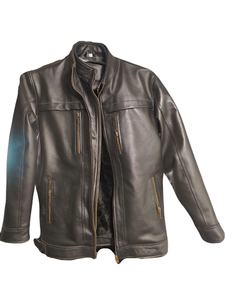 Veste d'Hiver Homme de Qualité Supérieure Style Vintage Tissu Épais en Laine avec Col en Fausse Fourrure Fermeture à Glissière ODM Fini - Product Image 2