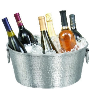 Refroidisseur de boissons élégant en métal galvanisé, style ferme, avec seau à vin, grand distributeur de boissons, seau à glace - Product Image 3