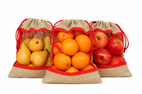 Sac en jute écologique personnalisé avec logo, sac à cordon biodégradable, imprimé en sérigraphie, emballage pour fruits, cadeaux, épices