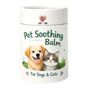 Tube en papier personnalisé biodégradable fait main imprimé quadricolore pour emballage écologique de patte de chien - Product Image 1