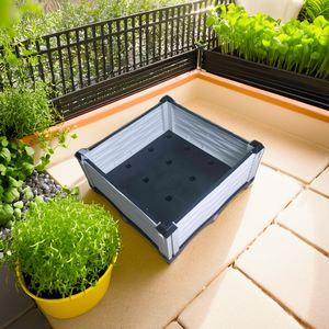 Cama de jardín elevada de plástico de alta calidad, fuerte, duradera, ligera, Ideal para el hogar, patio trasero, balcón y jardín, uso de plantación - Product Image 5