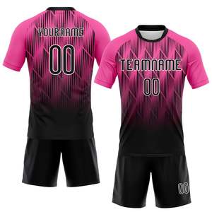 Ensemble Maillot et Short de Volleyball Noir Rose Préféré des Fans, en Maille Aérée Premium avec Panneaux Géométriques, Personnalisable pour l'Image de Marque de l'Équipe - Product Image 1