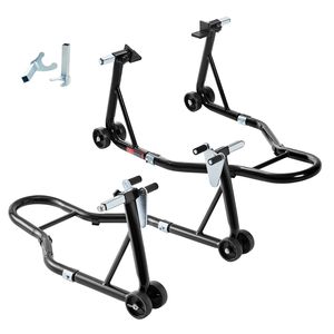 Cavalletto moto moto 850LB nero Sport con la parte anteriore e posteriore della ruota di sollevamento forcellone Paddock Stand 850LB rampe moto & Stand - Product Image 1