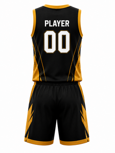 Ensemble complet d'uniformes de basketball imprimés pour l'été, design unique, sans manches, vêtements de sport courts, respirants, séchage rapide, grandes tailles, 100% coton - Product Image 4