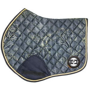 Tapis de Selle Floral Satin en Coton pour Saut et Dressage Style Anglais avec Sublimation pour Équitation - Product Image 5