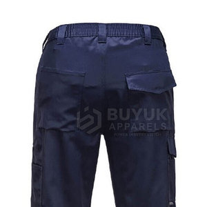 Pantalon de travail renforcé et respirant, pour les artisans, les mécaniciens, les ouvriers du bâtiment, robuste, multi-poches, polyester/coton - Product Image 5