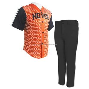Nouvelle tenue de sport respirante en polyester 100% pour hommes adultes, uniforme de baseball, prix raisonnable - Product Image 1