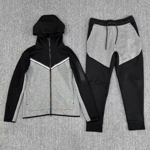 Vente en gros usine – Survêtements à capuche unis, respirants, sportifs, 100 % coton, avec logo personnalisé – Fournisseur de vêtements de fitness pour hommes et femmes - Product Image 1