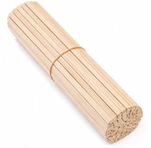 Varillas de Madera Maciza Hechas a Mano, Palos Cuadrados de Madera Pulida para Manualidades, Decoración del Hogar, Diseño Moderno para Mesas - Product Image 1