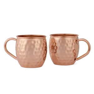 Metal Stylish & Functional Eco-Friendly Handcrafted Pure <b>Copper</b> Mug Set Solid Pattern Ceramic <b>Cups</b> for Drinks - Product Image 1