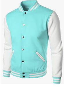 Blouson universitaire de baseball pour homme en mélange de coton, style Letterman, broderie personnalisée, col montant, fermeture éclair, finition OEM, vente en gros - Product Image 6