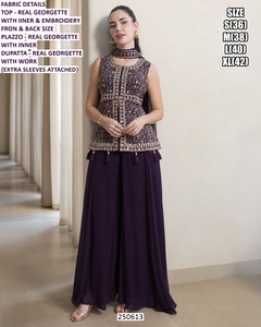 Ensemble Ziya orange Georgette - Product Image 4