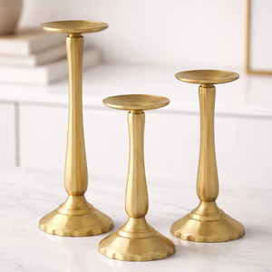 Aluminum <b>casted</b> candle holders taper holder in <b>cast</b> aluminum & <b>cast</b> Iron gold taper candle holders for home & dinning festive - Product Image 6