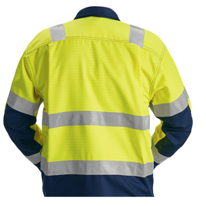 Wholesale Work Wear Clothing Reflective <b>Safety</b> Shirt Men Construction <b>Roadway</b> Breathable High Visibility Working Shirts - Product Image 6