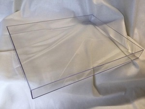 Plateau ovale en acrylique transparent ILAHI avec poignées, léger, motif simple, artistique, pour bricolage, fête, mariage, Pâques, décoration de la maison, organisateur - Product Image 1