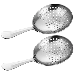 Cuchara Multifuncional Clásica para Bar y Cocina, Ideal para Jugos y Cócteles, de Acero Inoxidable Plateado, Ecológica y Corta - Product Image 1
