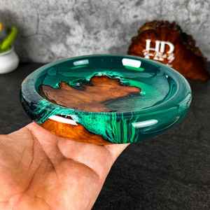 ชามตกแต่ง, ชามเรซิ่นอีพ็อกซี่ไม้, ชามเครื่องประดับทำมือ, ชามทำมือ, ของขวัญสำหรับเธอ - Product Image 2