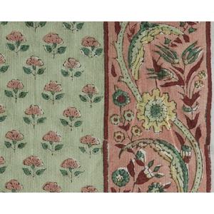 Hand Block Floral Printed Natural Original Pure Indian Handmade Eco Friendly Cotton Fabric for Dress Making - Product Image 4