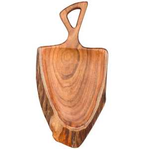 Planche de service rectangulaire artisanale en bois et résine époxy bleu océan profond, motif vague de plage, plateau de charcuterie et plateau à fromage artistique - Product Image 6