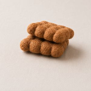 Mahaguthi <b>Craft</b> with Conscience Handmade <b>Wool</b> Felt Biscuit Pretend Play Soft Toy for 3-6 Year Olds-Unisex Educational Gift - Product Image 3