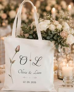 Blank Cotton <b>Canvas</b> <b>Tote</b> Bag | Wholesale Bulk Eco-Friendly Reusable Shopping Bag with Long Handles Party Use Large (>50cm) - Product Image 1