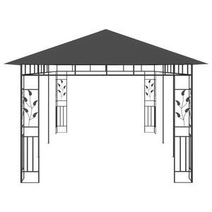 Pergola Gazebo Antracite 19.7 X 9.8 X 9 con Zanzariera - Product Image 4