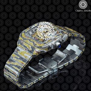 Reloj de Lujo Charm Jewells para Hombre, de Acero Inoxidable, Esfera de 40 mm, Cristal, Correa de 20 cm, Movimiento Mecánico, Fecha Automática, Botón de Fecha - Product Image 5