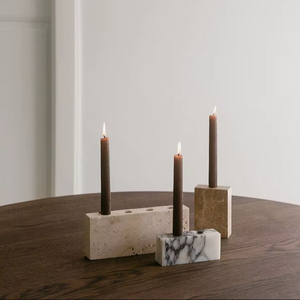 Portavelas de Piedra al por Mayor, Portavelas de Mármol Hecho a Mano para el Hogar y la Oficina, Nuevos Portavelas de Mármol con Votivo - Product Image 1