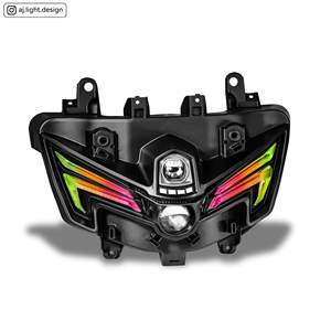 AJ LIGHT DESIGN Luz Diurna de Circulación (DRL) para Motocicleta, Actualización AJNMAX-HL, Iluminación LED RGB Dual Delantera para NMAX V3, Fabricada en Taiwán - Product Image 1