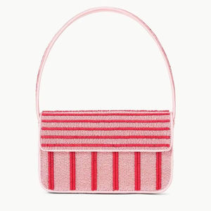 Bolsos de Fiesta de Alta Resistencia, Hechos a Mano, con Bordado de Cuentas de Vidrio, Combinación de Colores Rojo y Blanco, Estilo Vintage, Multi-Temáticos, para 2026 - Product Image 1