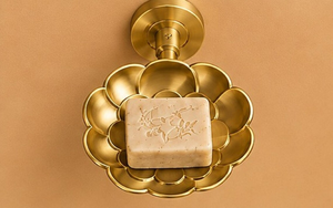 Porte-savon mural en métal en forme de fleur, porte-savon décoratif, plateau à savon mural pour salle de bain - Product Image 5