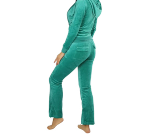 Survêtement 2-en-1 pour femme en polyester respirant et léger, à capuche, manches longues, poches latérales, coupe classique, design décontracté automne, couleur unie - Product Image 6